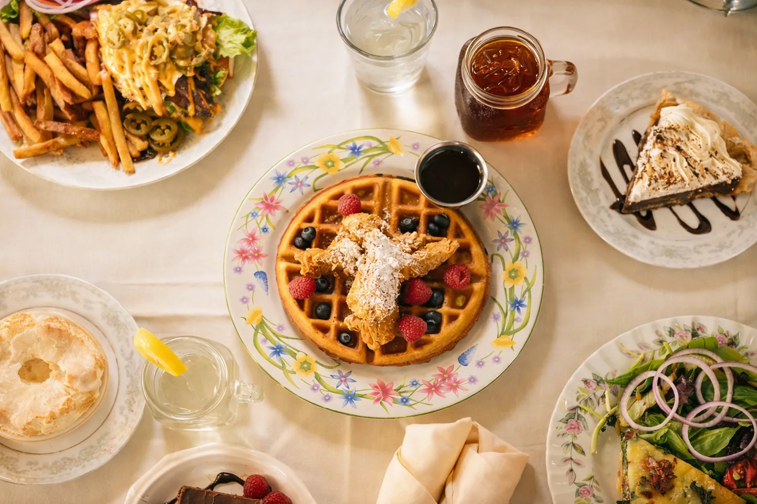 Pine Street Cafe breakfast spread