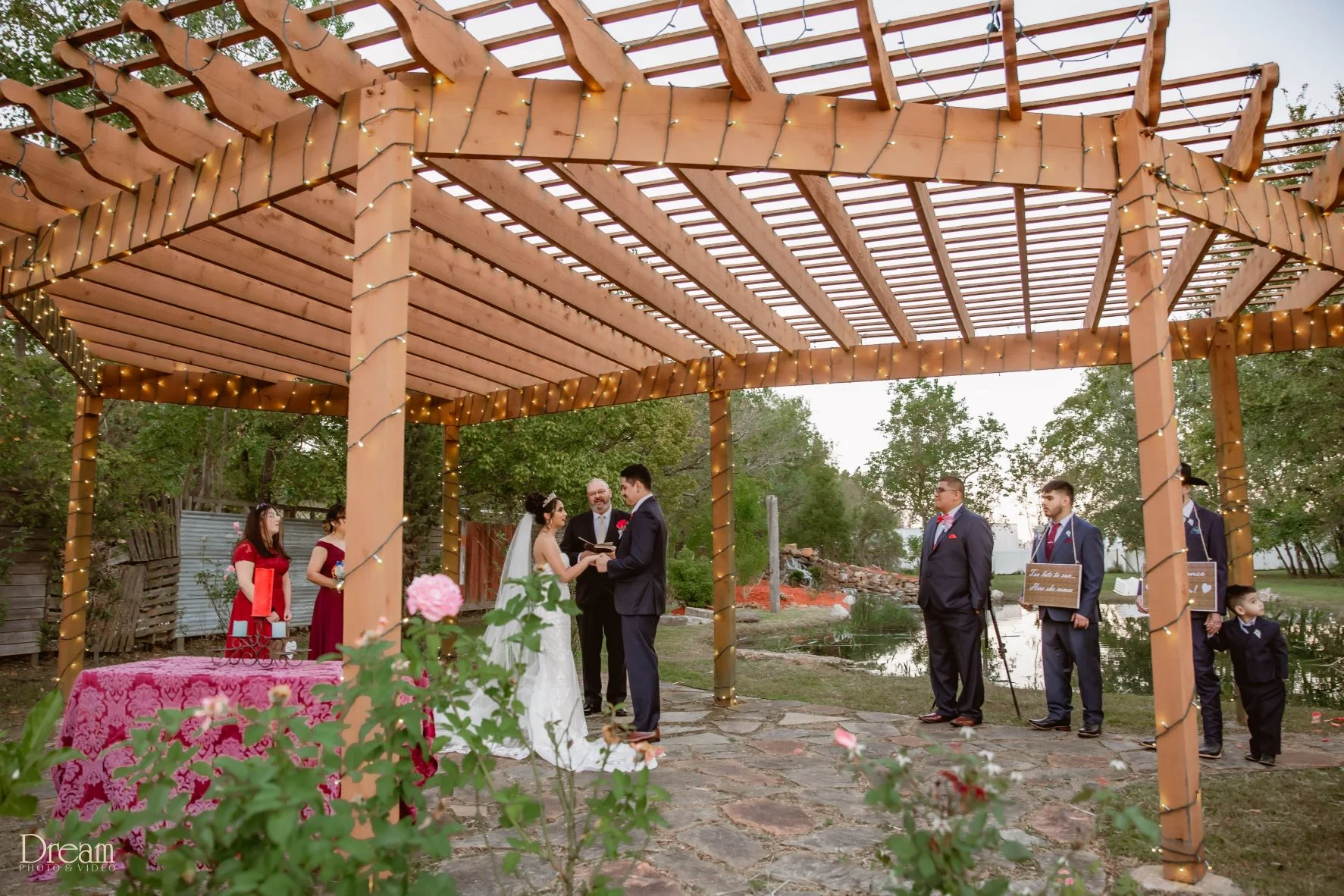 Mercedes & Guillermo - The Lakeside Pergola